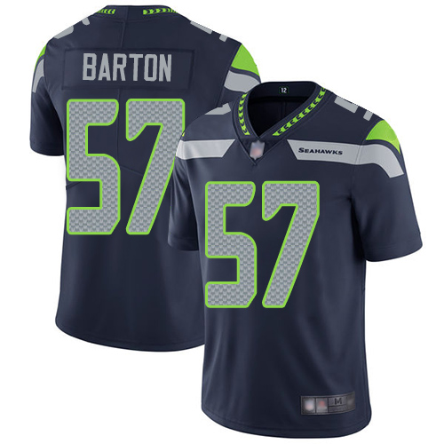 Seattle Seahawks Limited Navy Blue Men Cody Barton Home Jersey NFL Football 57 Vapor Untouchable